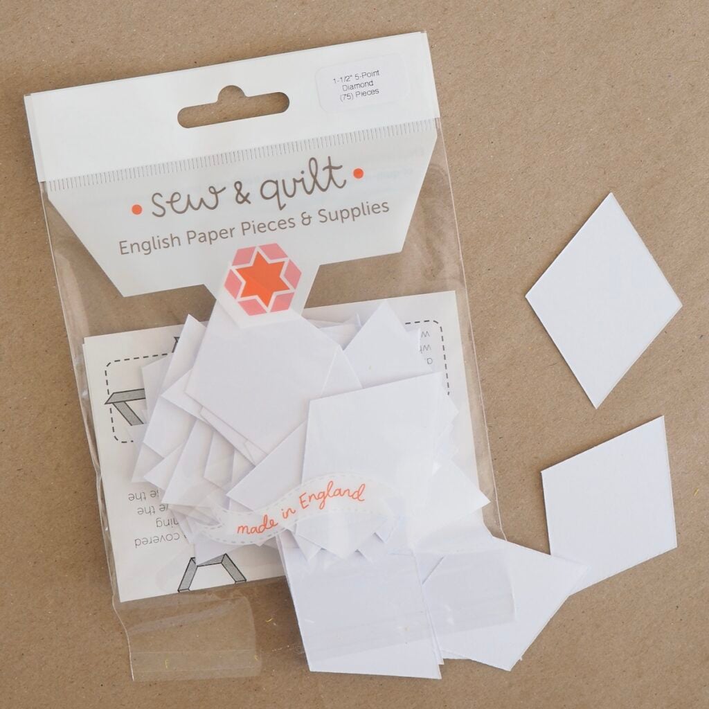 5-Point Diamond - English Paper Pieces