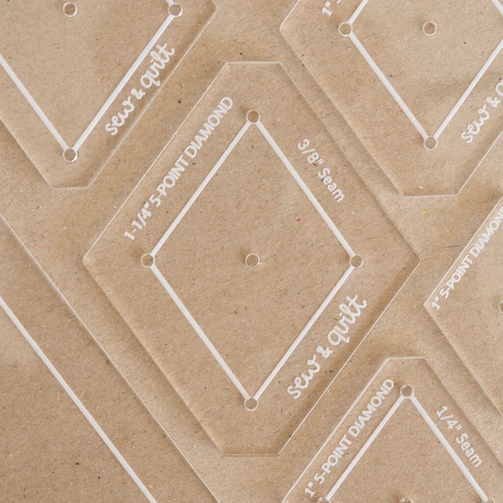 5-Point Diamond - Acrylic Template