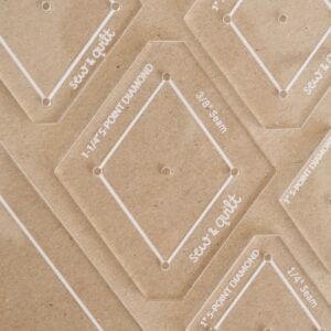 5-Point Diamond - Acrylic Template - Image 1