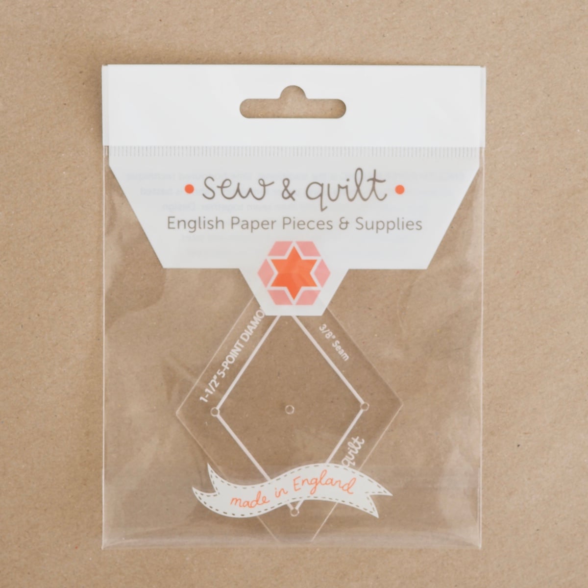 5-Point Diamond - Acrylic Template - Image 2