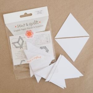 5-Point Diamond (Half Width) - English Paper Pieces