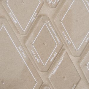 6-Point Diamond (60 degree) - Acrylic Template - Image 1