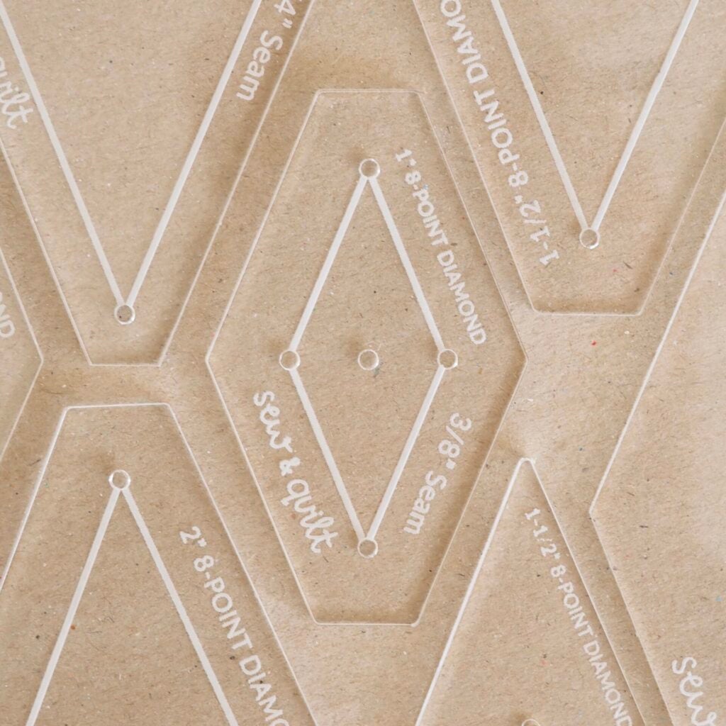 8-Point Diamond - Acrylic Template