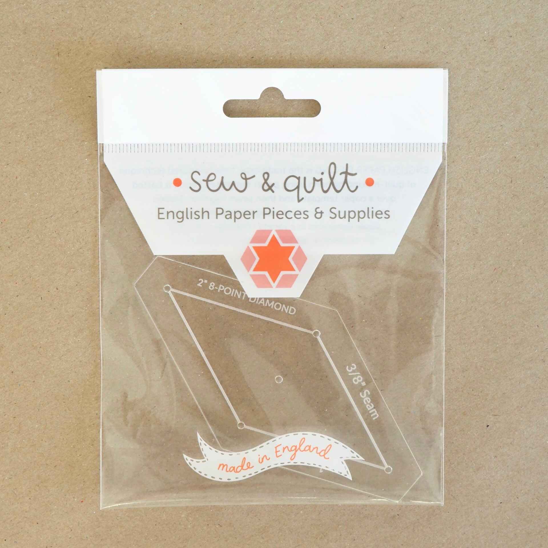 8-Point Diamond - Acrylic Template - Image 2