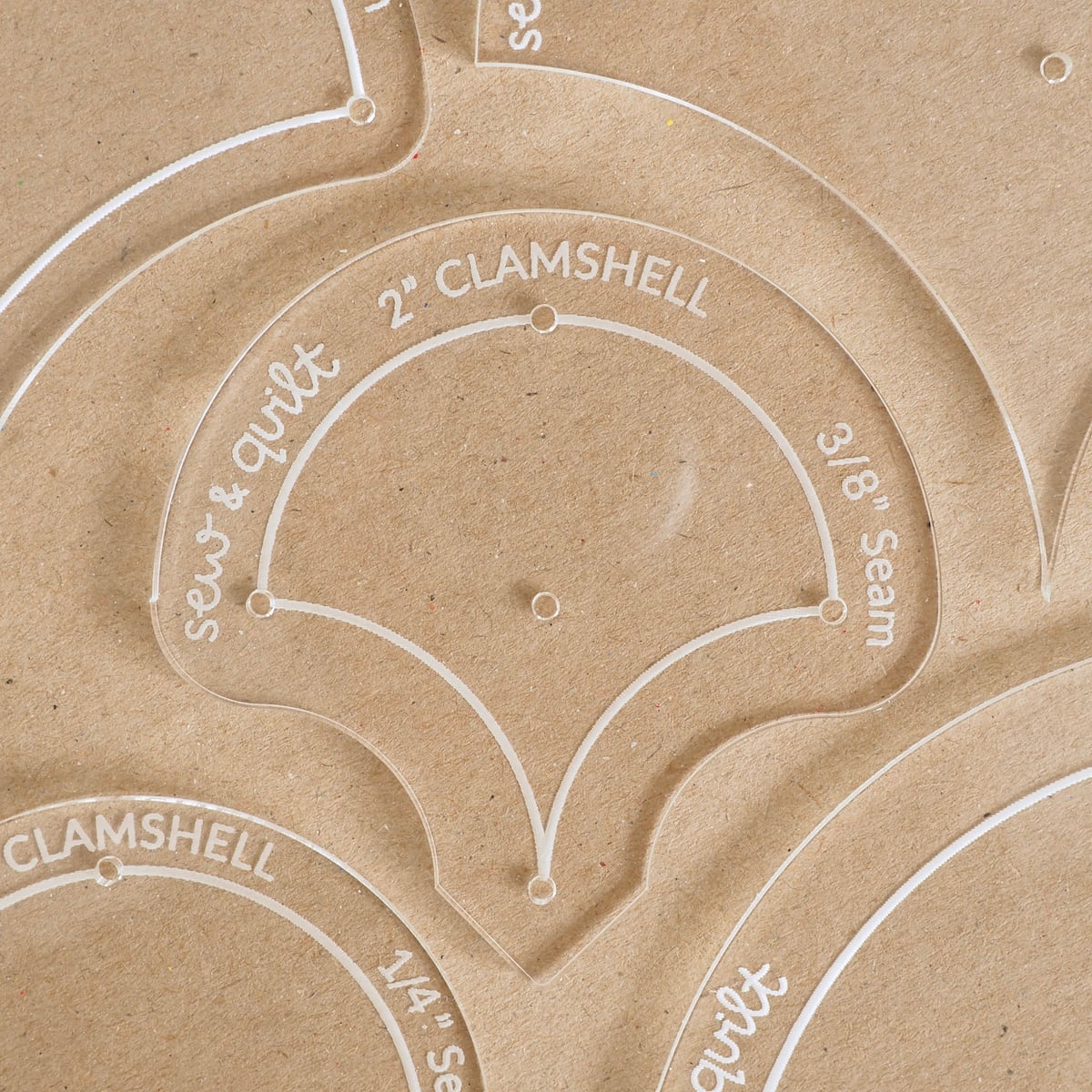 Clamshell - Acrylic Template - Image 1