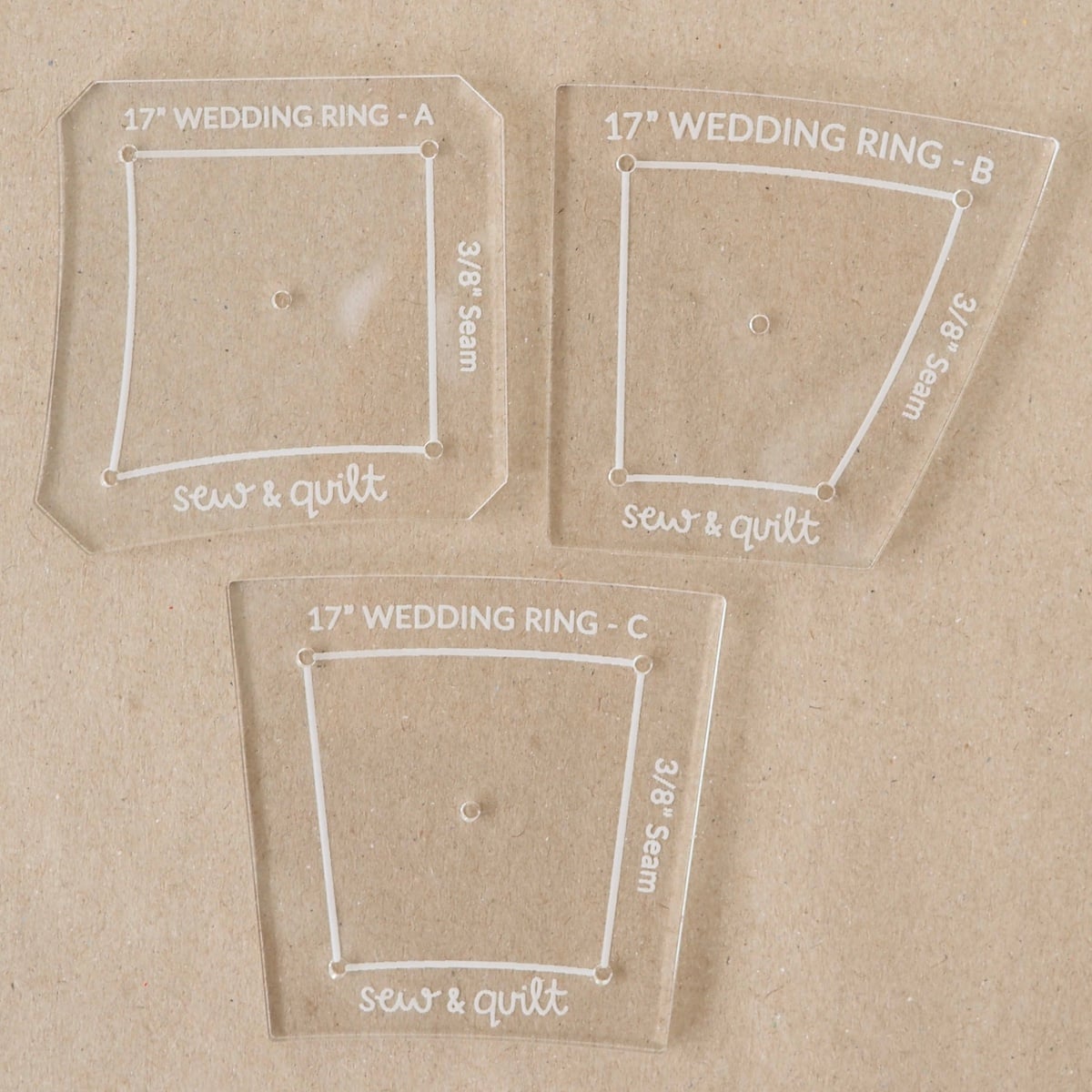 Double Wedding Ring - Acrylic Templates - Image 1