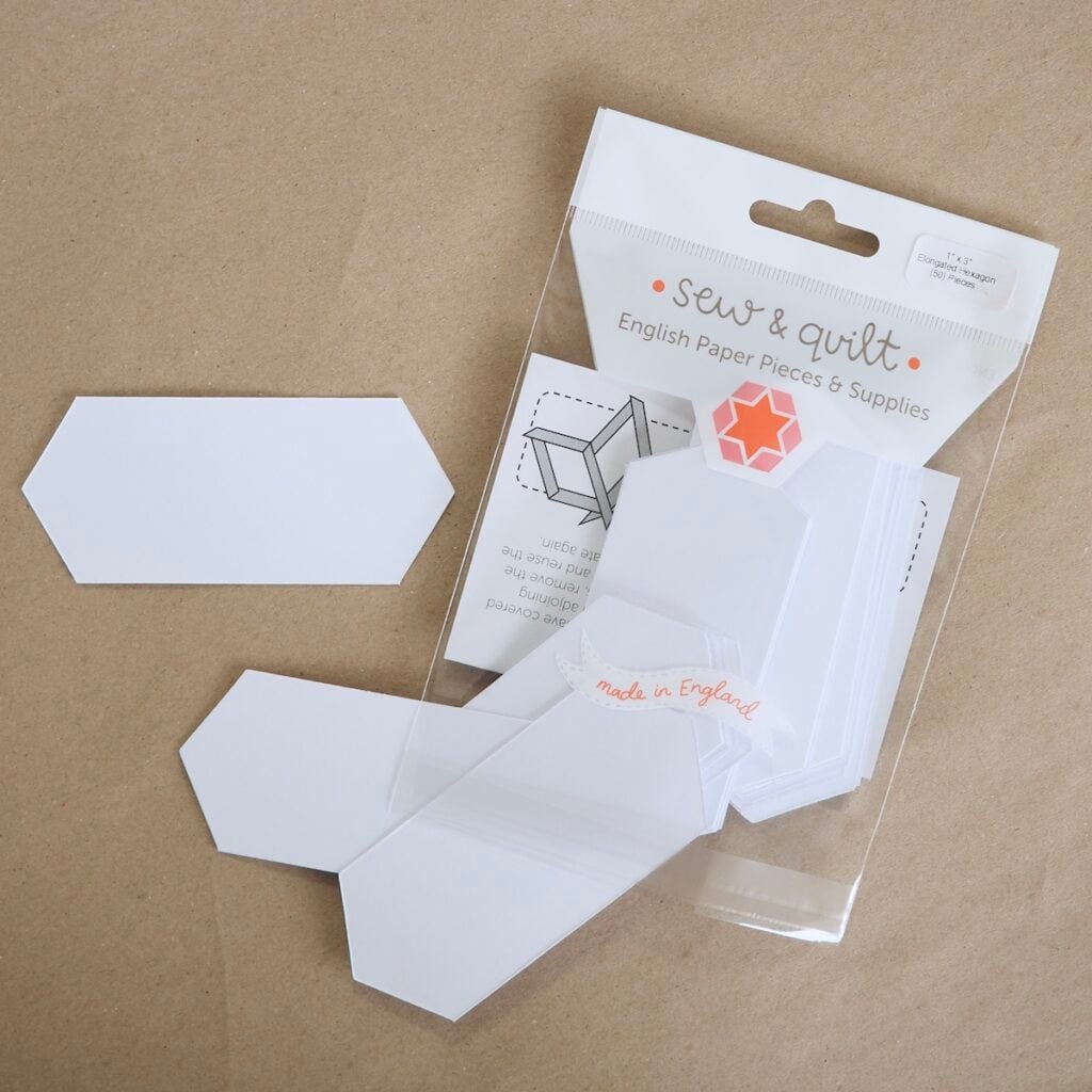 Elongated Hexagon - English Paper Pieces