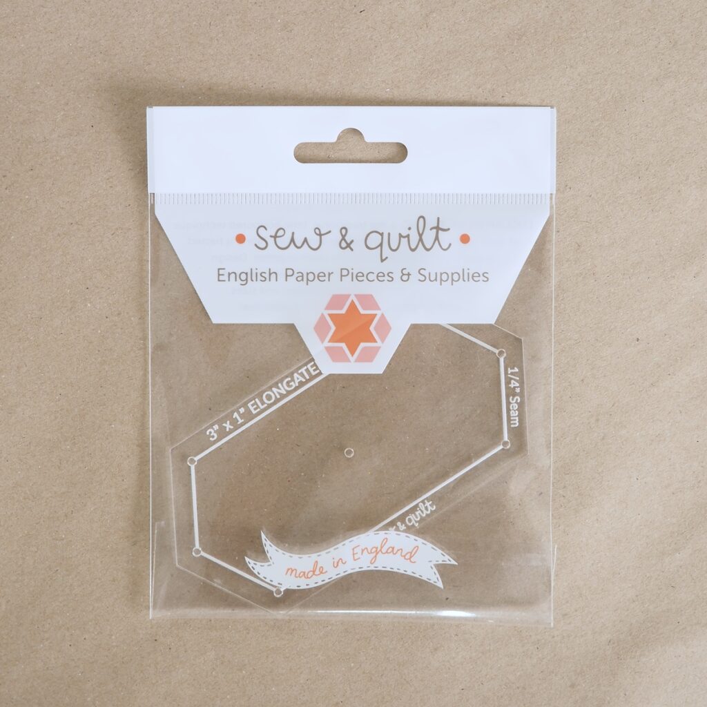 Elongated Hexagon - Acrylic Template