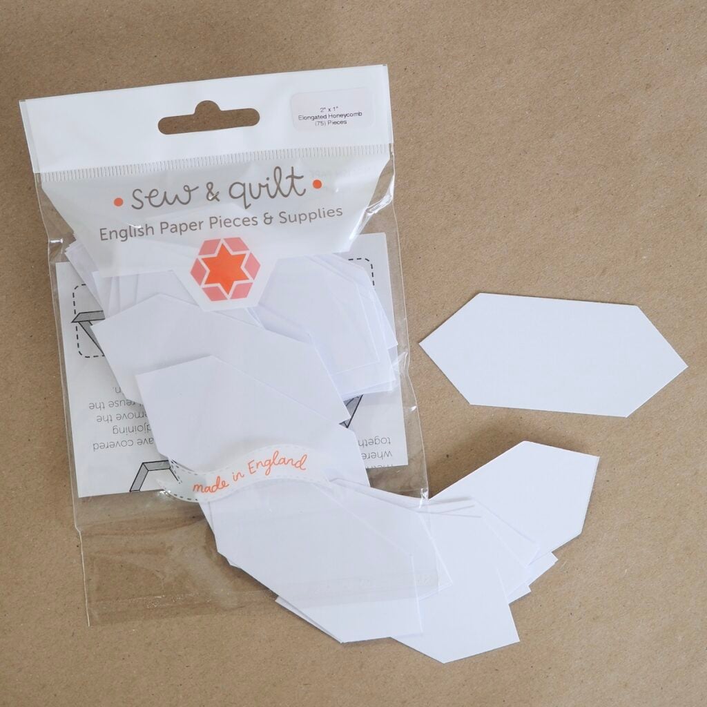 Elongated Honeycomb - English Paper Pieces