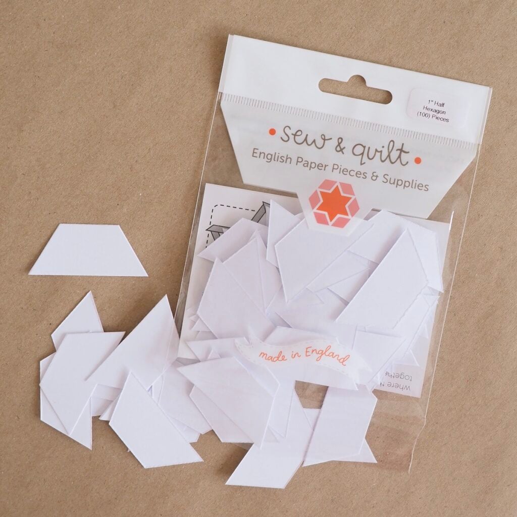 Half Hexagon - English Paper Pieces