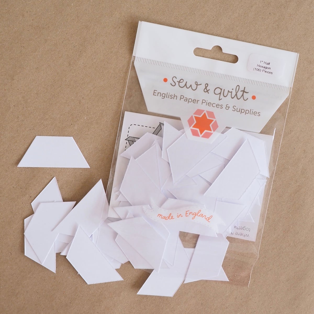 Half Hexagon - English Paper Pieces - Image 1