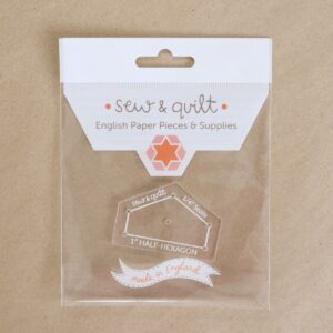Half Hexagon (Pointed) - Acrylic Template - Image 2