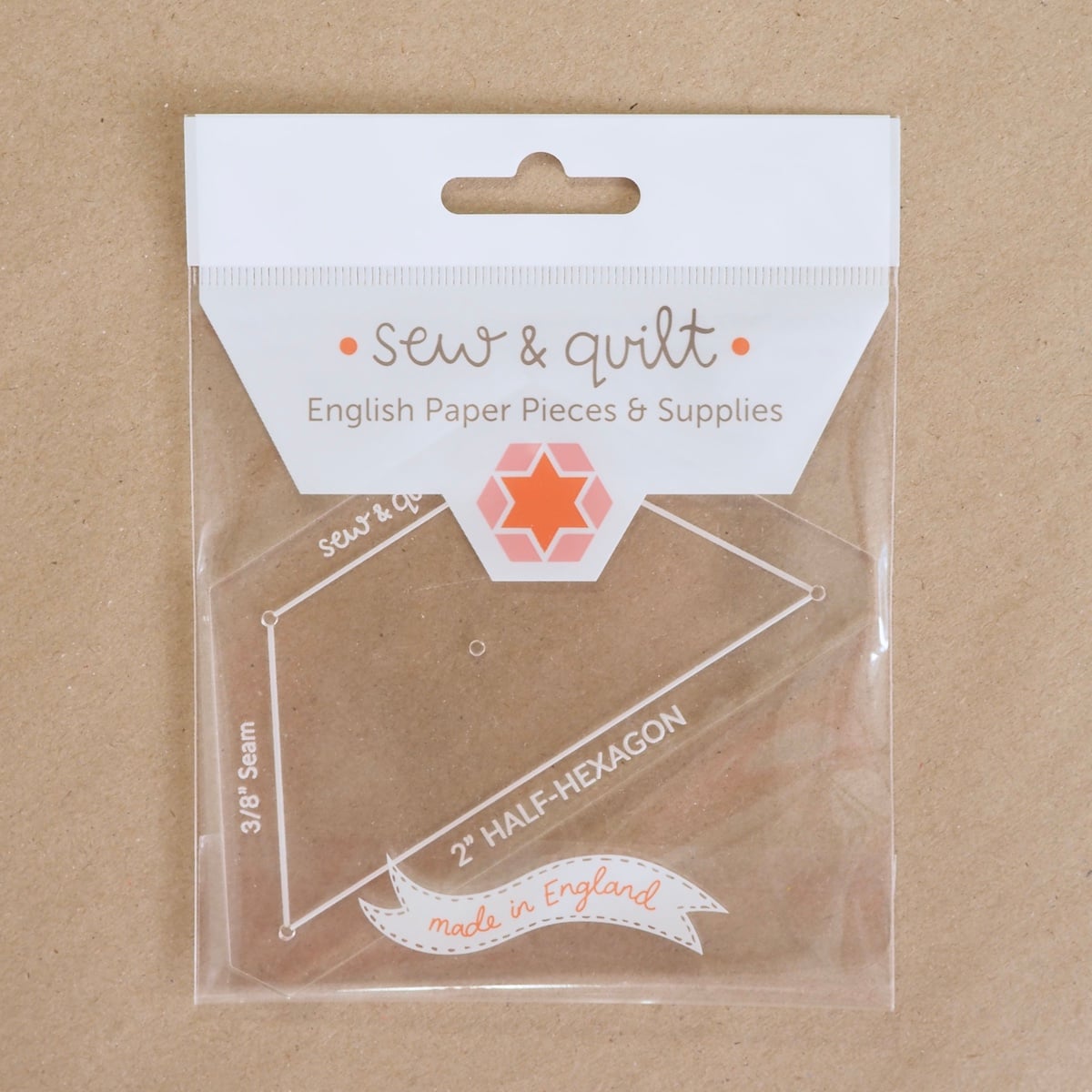 Half Hexagon - Acrylic Template - Image 2
