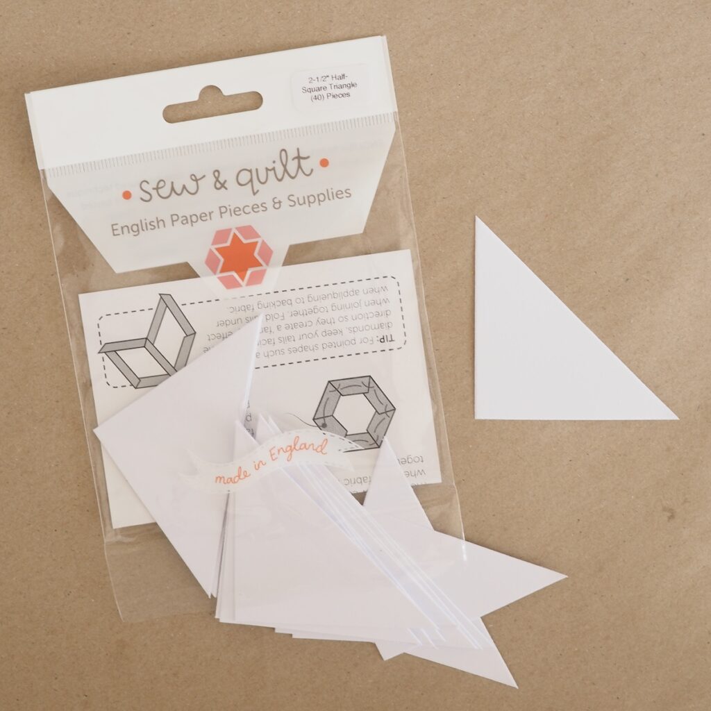 Half Square Triangle - English Paper Pieces
