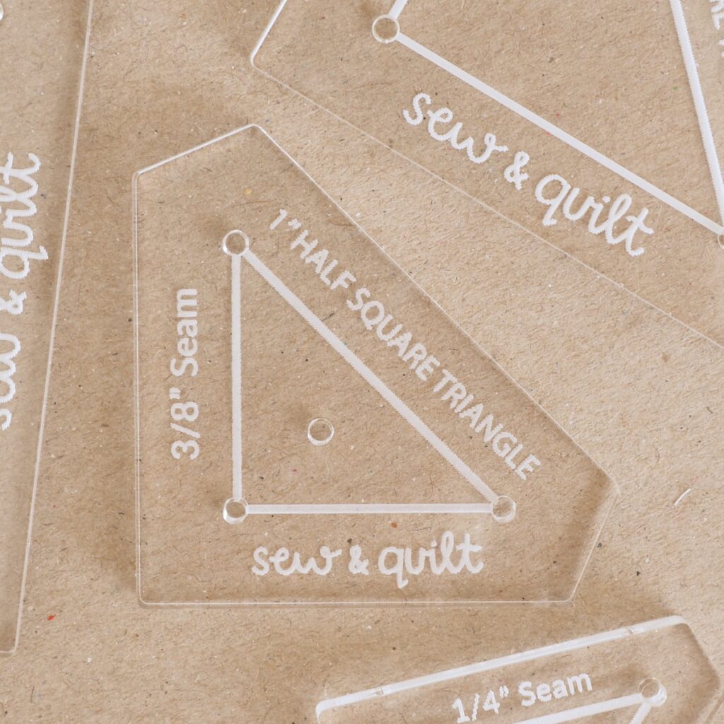 Half Square Triangle - Acrylic Template