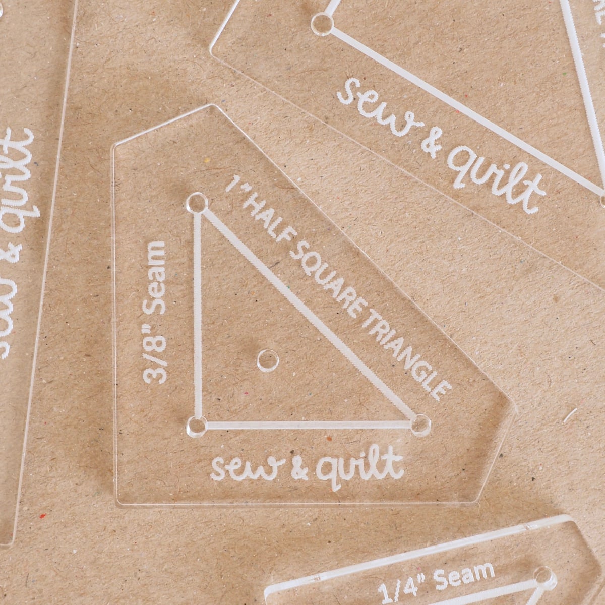 Half Square Triangle - Acrylic Template - Image 1