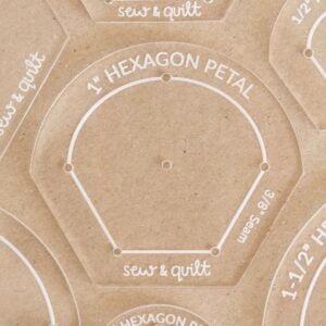 Hexagon Petal - Acrylic Template - Image 1