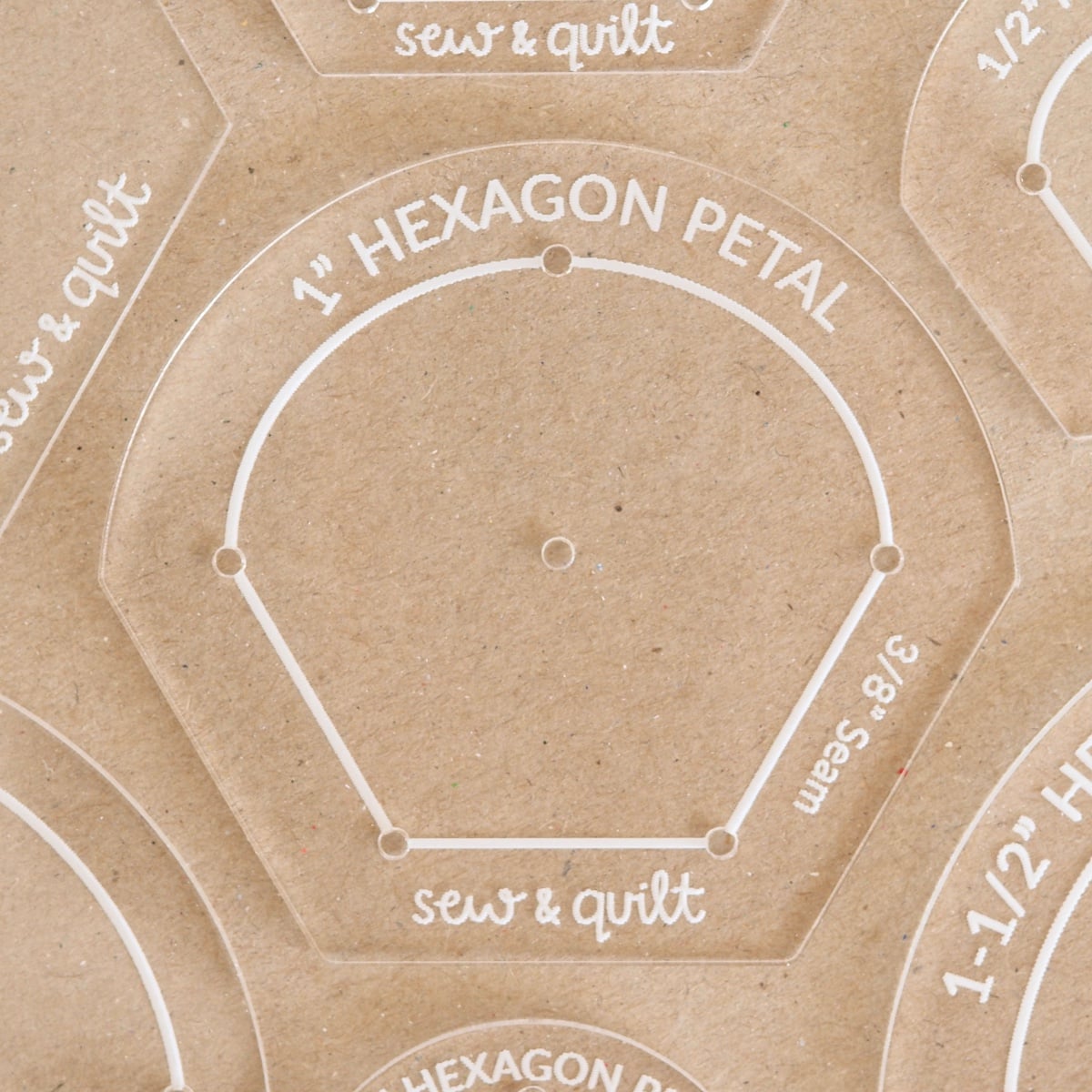 Hexagon Petal - Acrylic Template - Image 1
