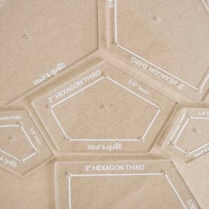Hexagon Third - Acrylic Template - Image 1