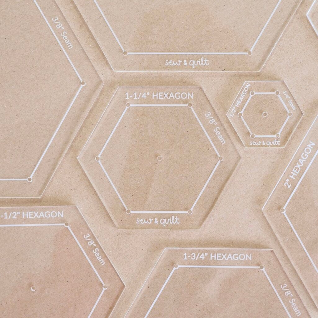 Hexagon - Acrylic Template