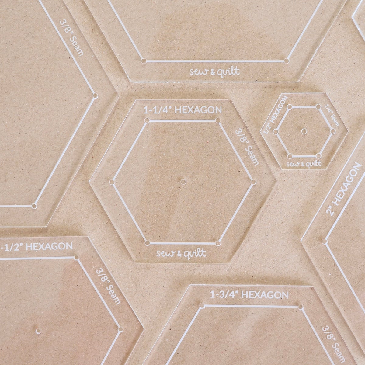 Hexagon - Acrylic Template - Image 1