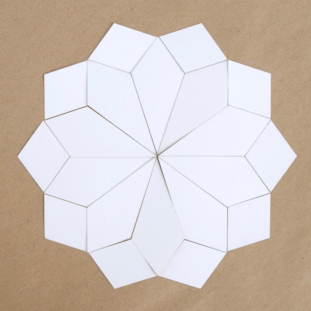 Irregular 5-Point Diamond - English Paper Pieces