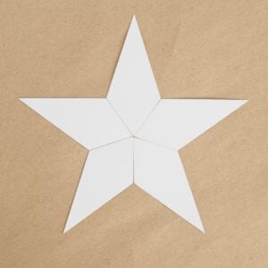 Irregular 5-Point Diamond - English Paper Pieces - Image 2