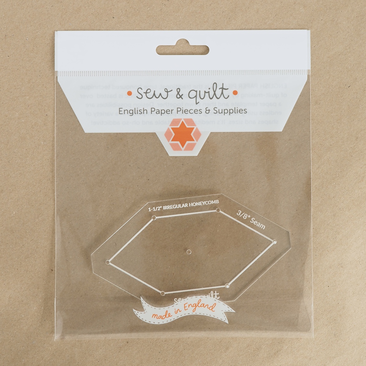 Irregular Honeycomb - Acrylic Template - Image 2