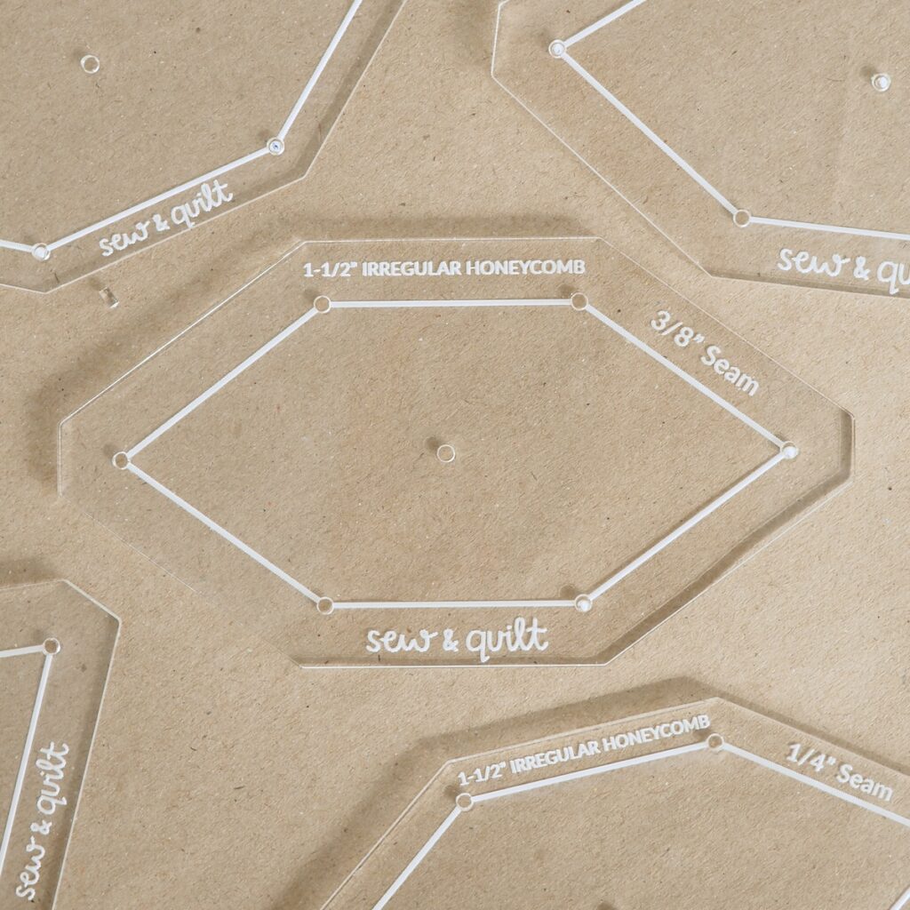 Irregular Honeycomb - Acrylic Template