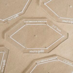 Irregular Honeycomb - Acrylic Template - Image 1