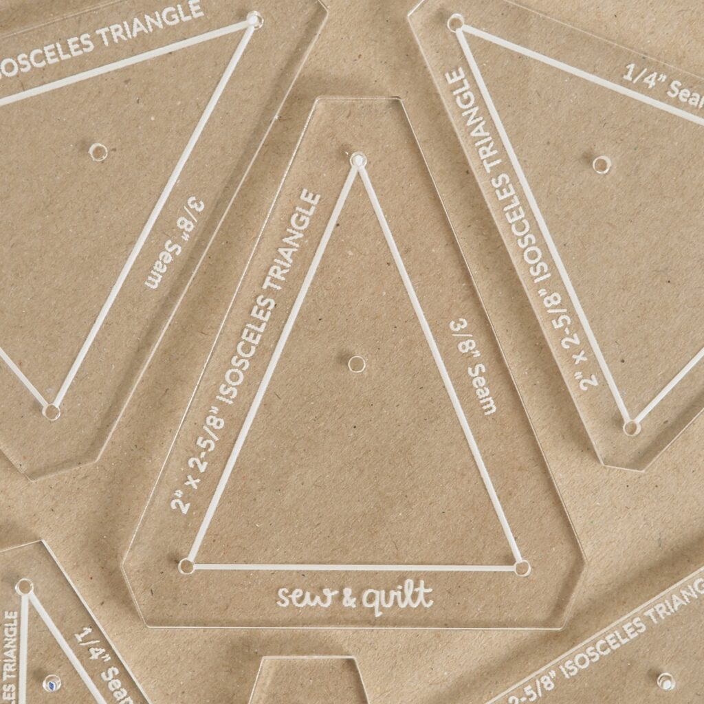 Isosceles Triangle - Acrylic Template