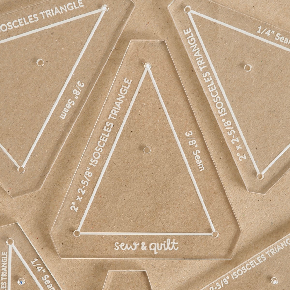 Isosceles Triangle - Acrylic Template - Image 1