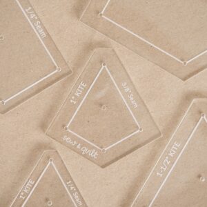 Kite acrylic templates for English paper piecing