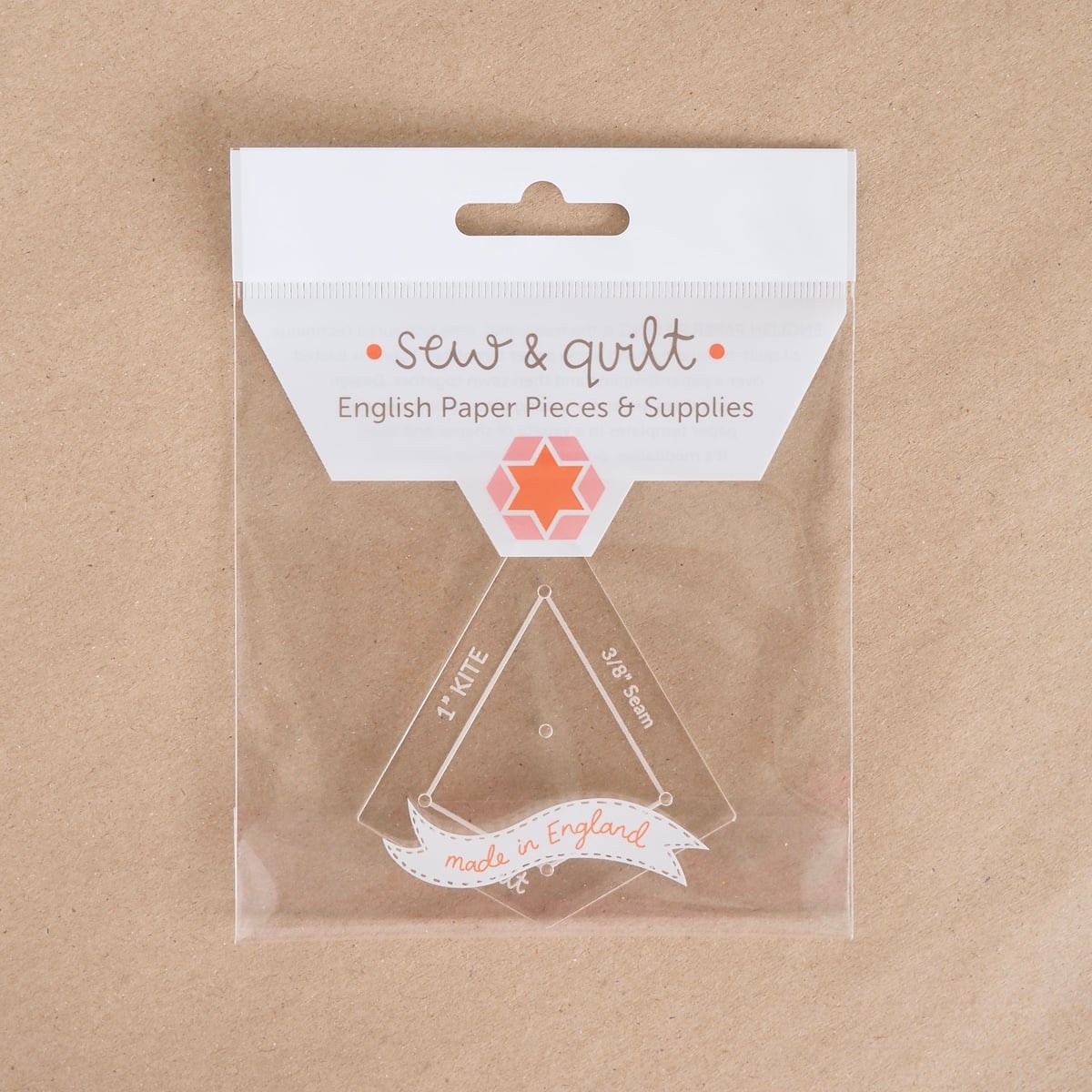 kite acrylic template for English paper piecing