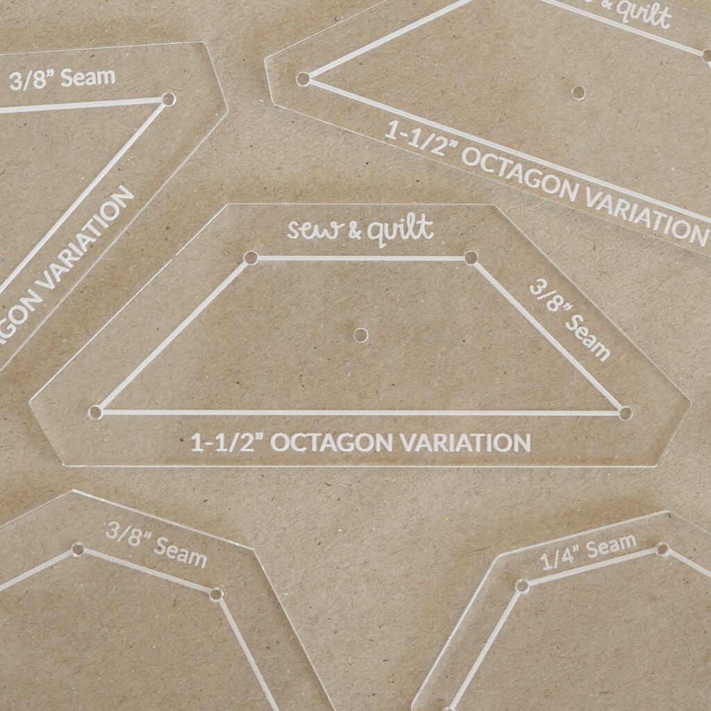 Octagon Variation - Acrylic Template