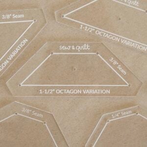 Octagon Variation - Acrylic Template - Image 1