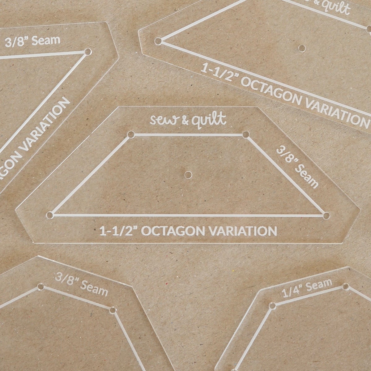 Octagon Variation - Acrylic Template - Image 1