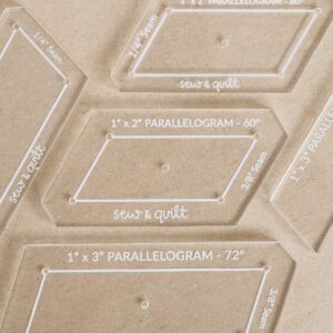 Parallelogram - Acrylic Template - Image 1