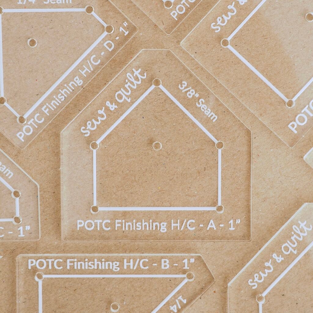 POTC Finishing Shapes - Acrylic Template