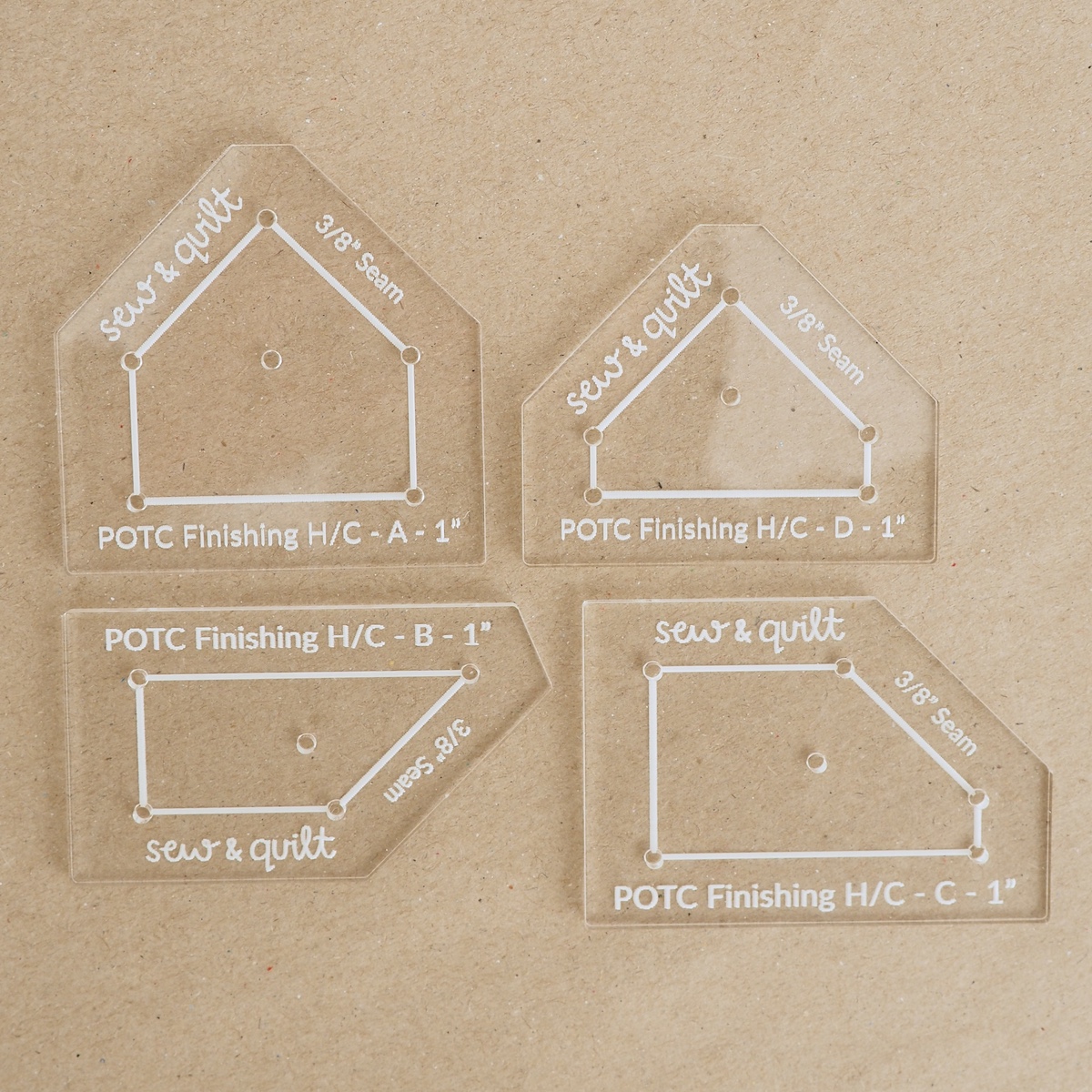 POTC Finishing Shapes - Acrylic Template - Image 5