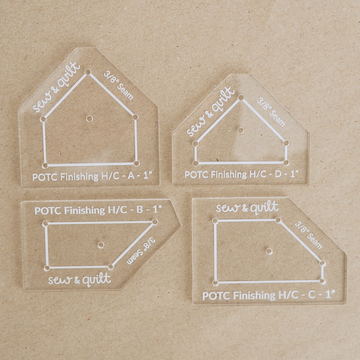 POTC Finishing Shapes - Acrylic Template - Image 3