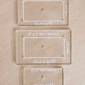 Rectangle - Acrylic Template - Image 1