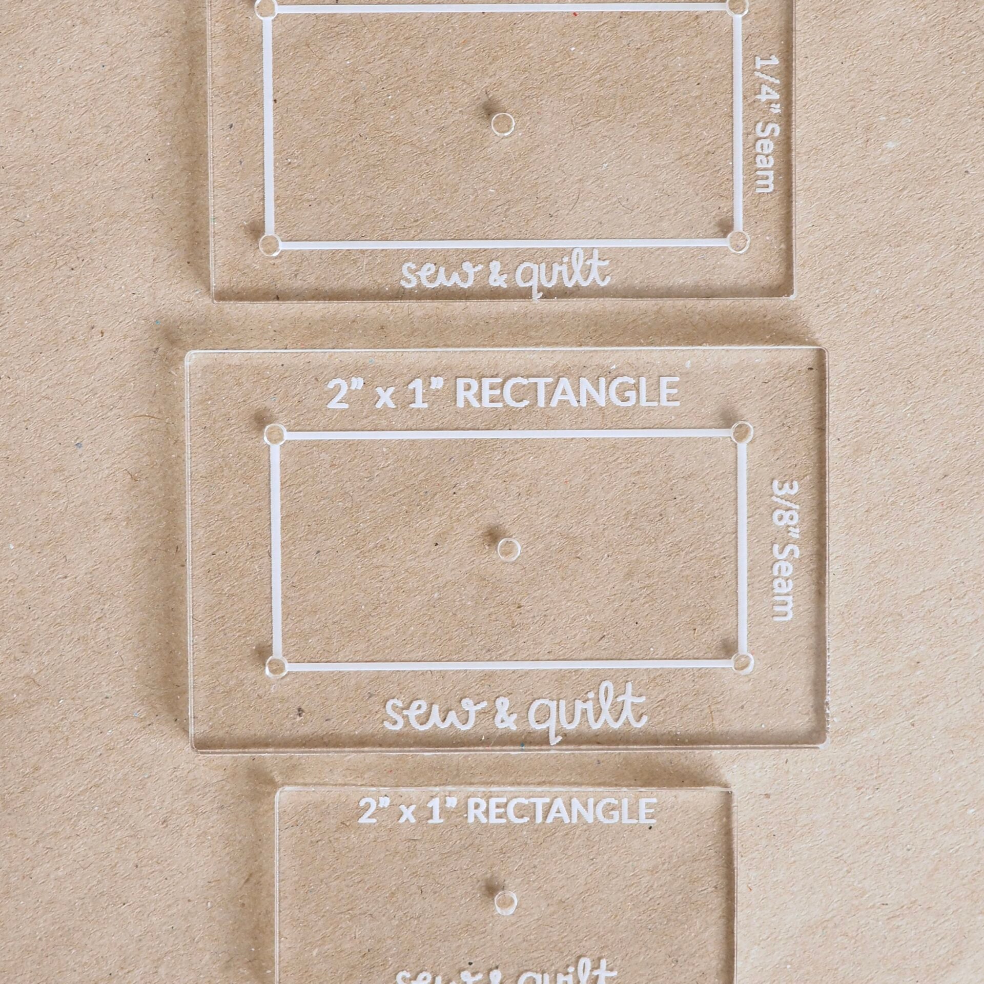 Rectangle - Acrylic Template - Image 1