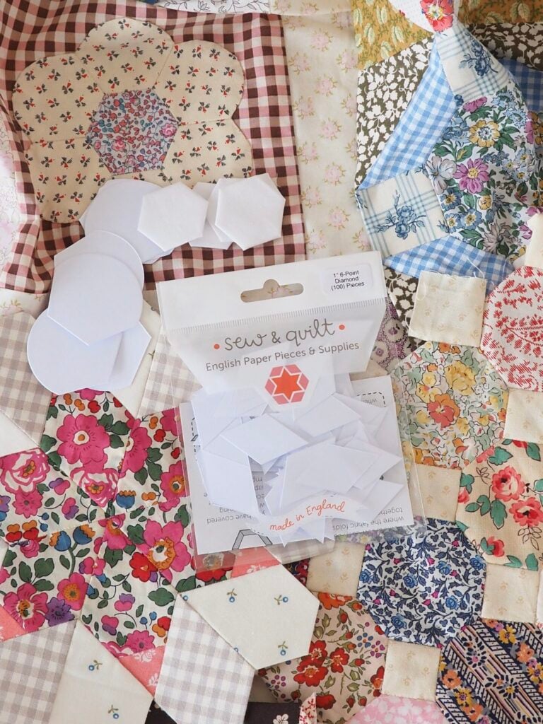 Sew and Quilt paper pieces