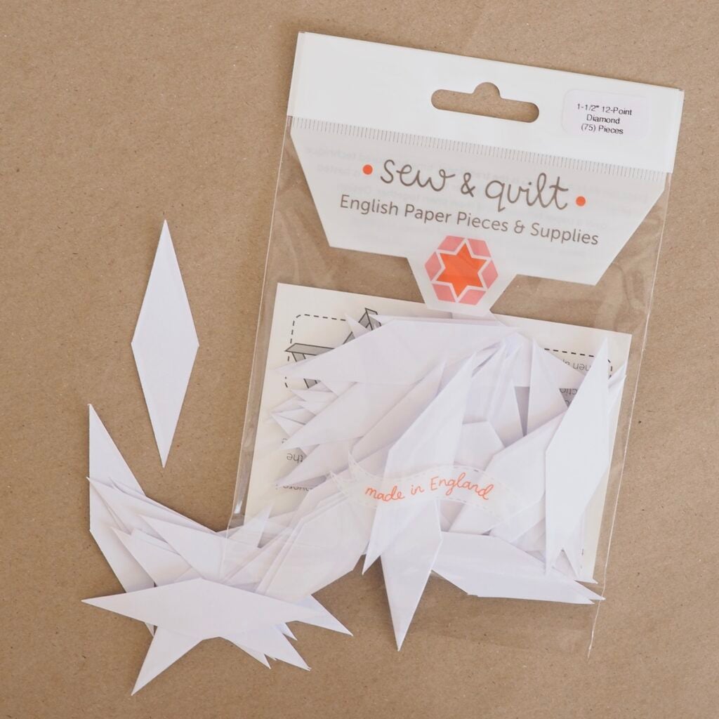 12-Point Diamond - English Paper Pieces