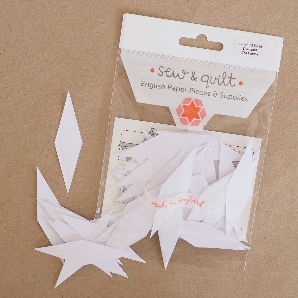 12-Point Diamond - English Paper Pieces - Image 1