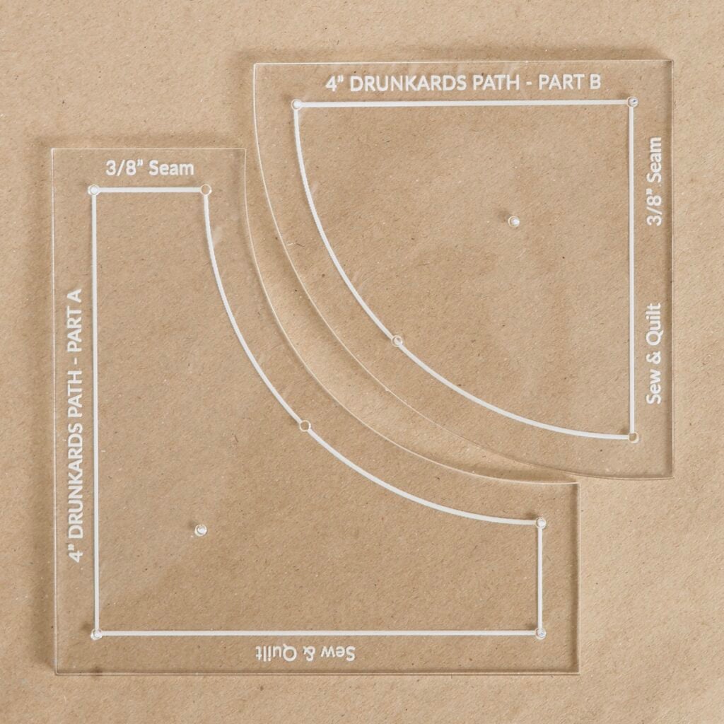 Drunkards Path - Acrylic Template