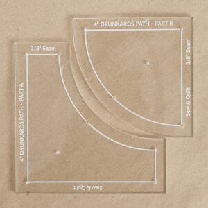 Drunkards Path - Acrylic Template - Image 1