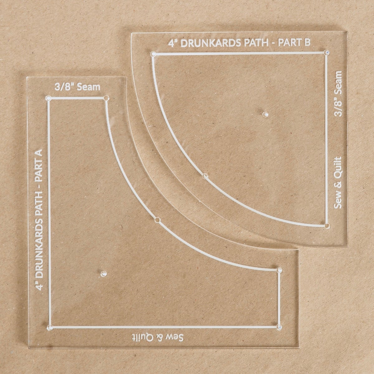 Drunkards Path - Acrylic Template - Image 1