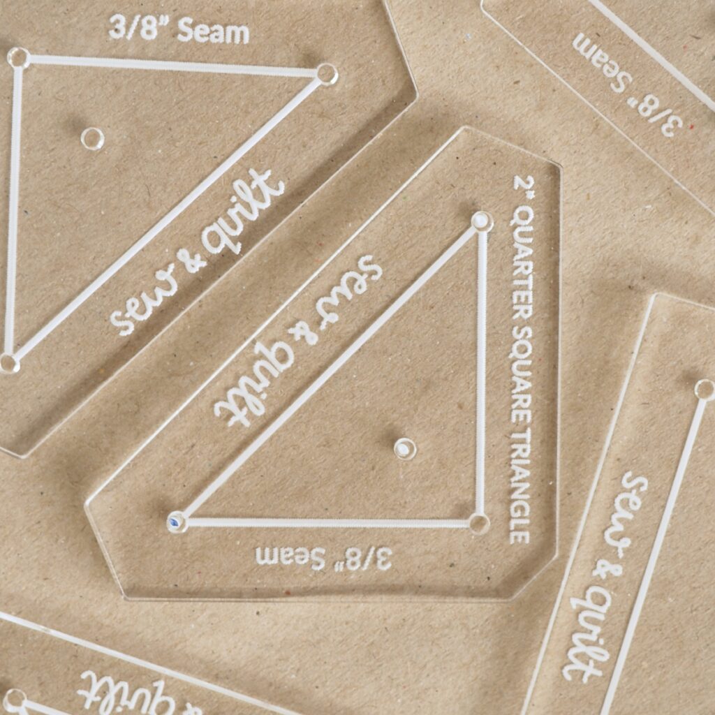 Quarter Square Triangle - Acrylic Template